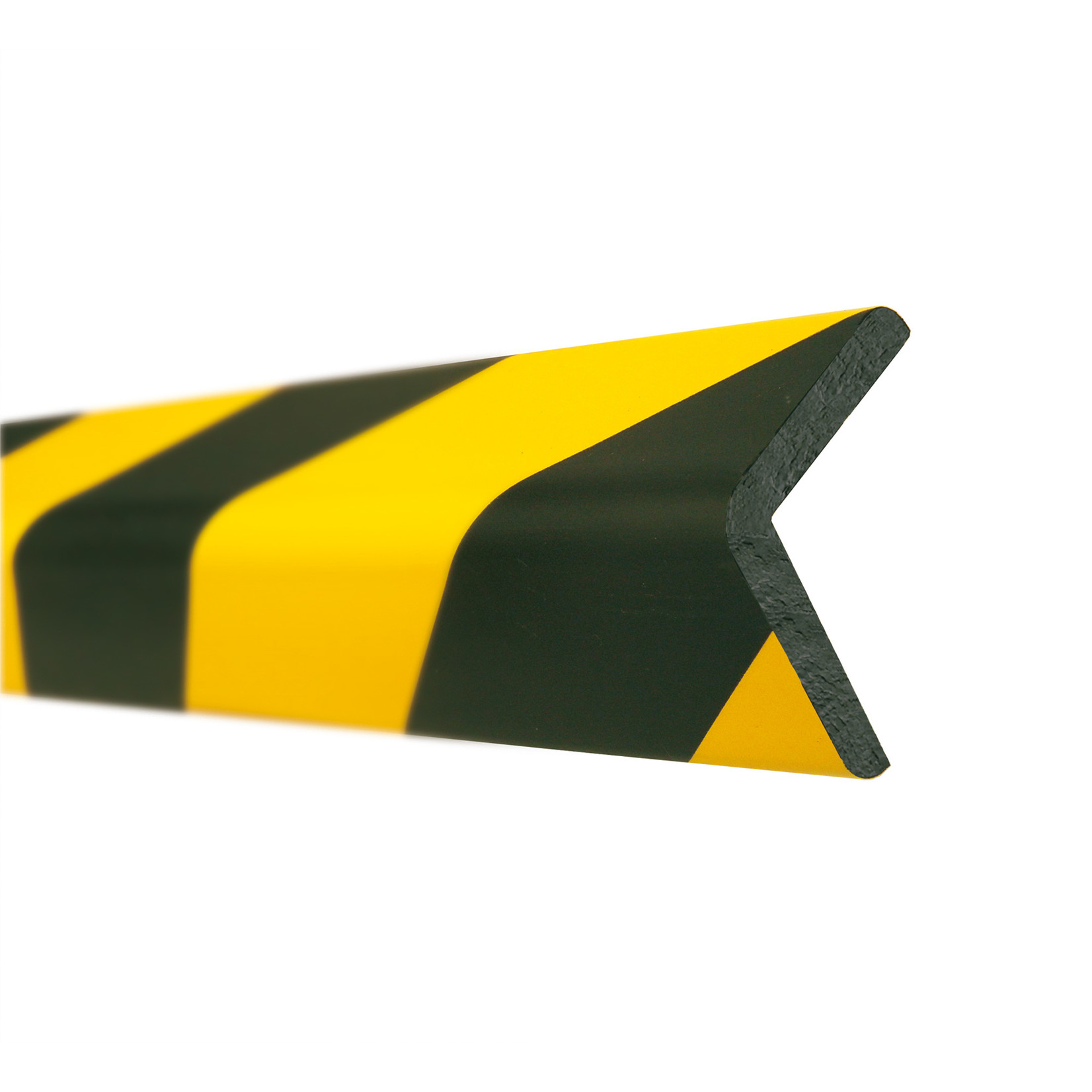 MORION stootrand - L profiel 30x30x10 - zelfklevend - 1000 mm - geel/zwart