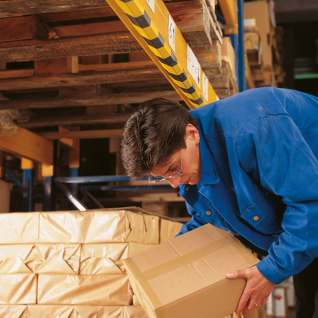 MORION Stootrand - L profiel 60 x 60 x 10 - zelfklevend - 1000 mm - geel/zwart