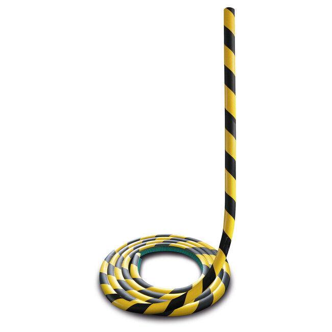 MORION Protection des bords - L profil 26x26x7 - autocollant - 5000 mm - jaune/noir