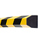 MORION Bordure de protection – trapèze plat – magnétique– 1000 mm – jaune/noir