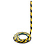 MORION Bordure de protection - O profil plat – autocollant – 5000 mm - jaune/noir