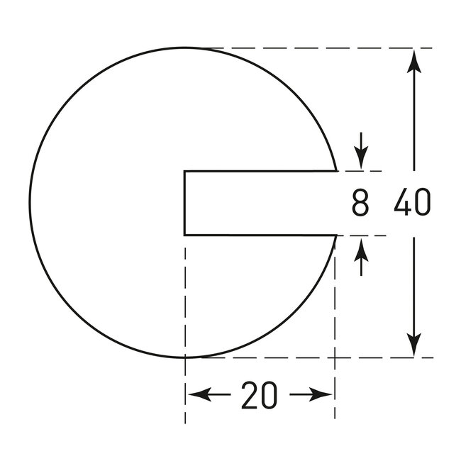 MORION Protection des bords - rond Ø 40 mm - 1000 mm - blanc