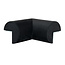 MORION Protection des bords angle intérieur - 2 branches - rond - autocollant - noir