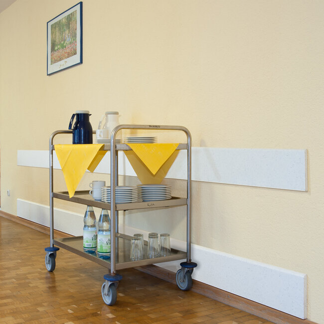 MORION Protection de mur 2060 x 200 x 20 mm - blanc