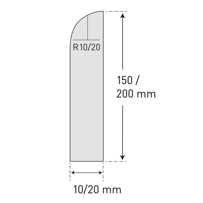 MORION Protection de mur 2060 x 200 x 20 mm - noir