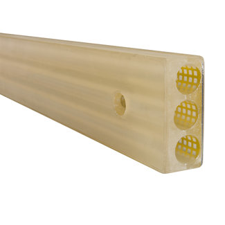 MORION Absorbeur chocs quai - barre de protection - 1000 x 120 x 50 mm - jaune