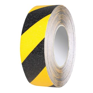 PROline Vinyl tape - zelfklevend - geel/zwart - 50 mm - 25 m