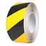 PROline Vinyl tape - zelfklevend - geel/zwart - 75 mm - 25 m
