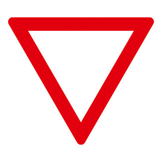 PROline-thermo Marquage – B6 (NL) / B1 (B) – cédez le passage – 100 x 100 cm