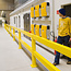 BLACK BULL magazijn railing XL-Line - 1000 mm - middenpaal - gecoat - geel