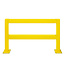 BLACK BULL magazijn railing XL-Line - dwarsbalk 1000 mm - gecoat - geel
