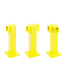BLACK BULL magazijn railing XL-Line - 500 mm - begin/eindpaal - verzinkt/gecoat - geel