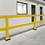 BLACK BULL magazijn railing XL-Line - dwarsbalk 1000 mm - verzinkt/gecoat - geel