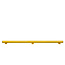 BLACK BULL magazijn railing HYBRID - onderrijbeveiliging - 2050 mm - gecoat - geel