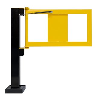 BLACK BULL Portillon piéton avec vérin à gaz pour garde-corps d’entrepôt HYBRID