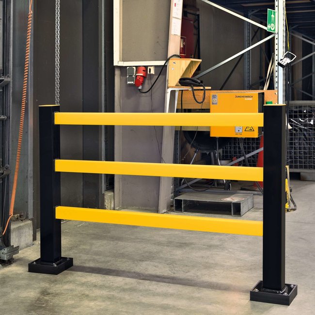 BLACK BULL beschermhek HYBRID - verend - 1040 x 1600 mm - zwart/geel