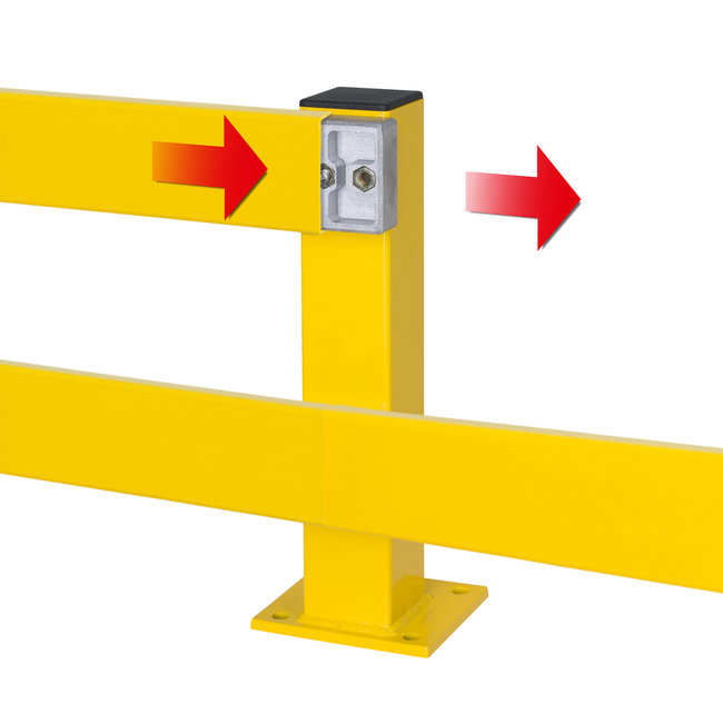 BLACK BULL rambeveiligingsplanken - staander - verzinkt/gecoat - geel