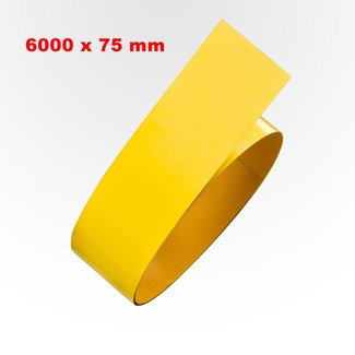 PROline Tape acier - autocollant - jaune - 6000 x 75 mm