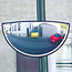 HORIZONT industriële drieweg spiegel - 750 x 400 x 160 mm
