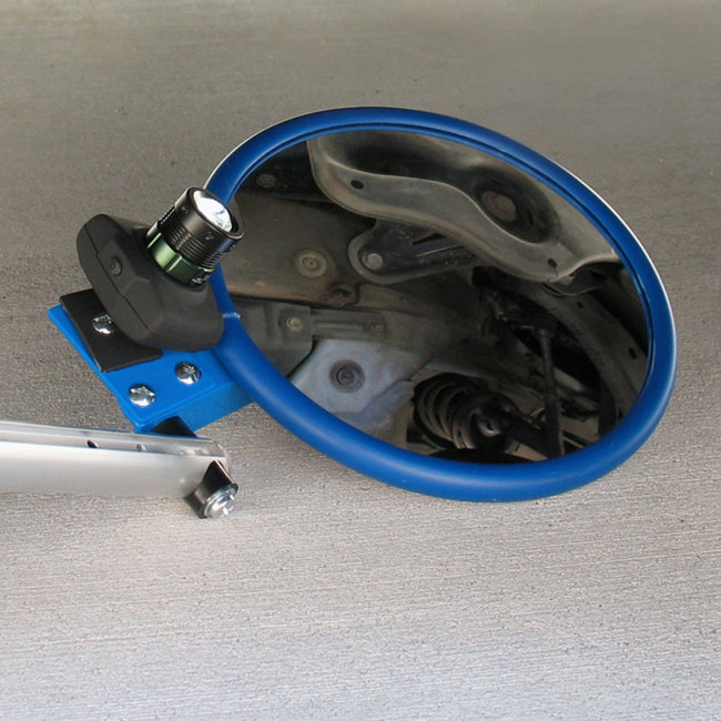 VISION Miroir d'inspection sur roulettes - Ø 450 mm - bras télescopique