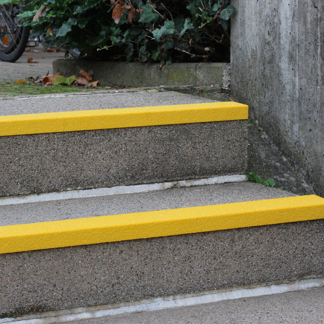 PROline Nez de marche antidérapant - jaune - 1000 x 70 x 30 mm