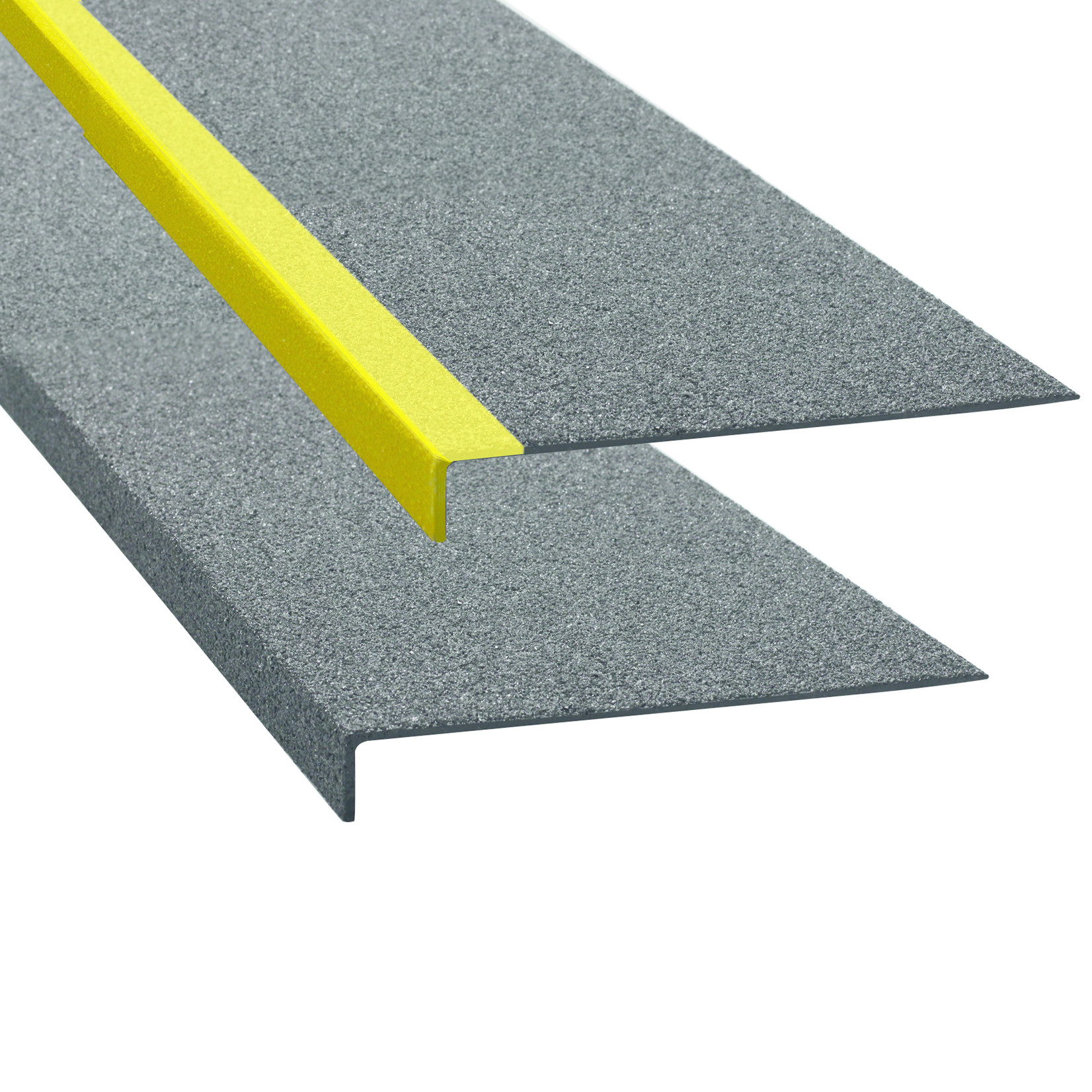 PROline antislip trapneus - zwart - gele hoek - 600 x 230 x 30 mm