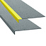 PROline antislip trapneus - zwart - gele hoek - 600 x 230 x 30 mm