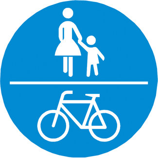 PROline-thermo Marquage – G11b (NL) / D10 (B) – piste piétonne et cyclable – Ø 100 cm