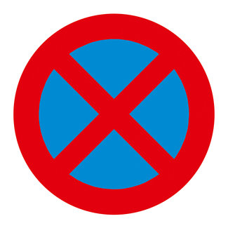 PROline-thermo E02 (NL) / E3 (B) – interdiction de stationner et de s’arrêter – Ø 100 cm