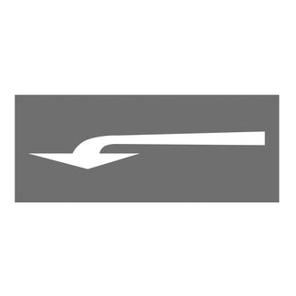 PROline-thermo Flèche gauche - blanche - 2500 mm