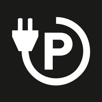 PROline-thermo Pictogram point de recharge – blanc – 700 x 800 mm