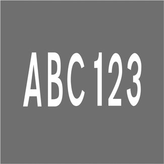 PROline-thermo Lettres et chiffres individuels - blancs - 1000 mm