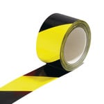 niet-reflecterende markering geel/zwart - zelfklevend - 60 mm/66m
