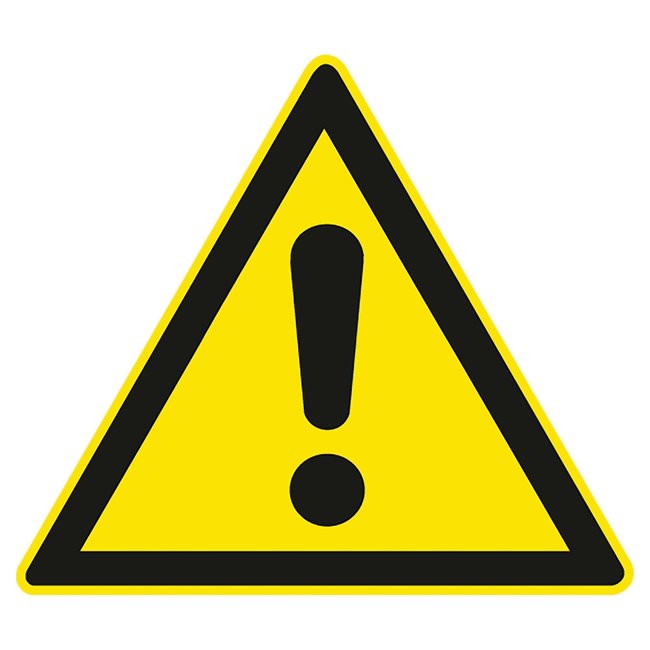 MORION Panneau pliable "ATTENTION" – jaune – 600 x 275 x 270 mm