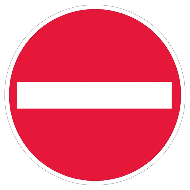 MORION Panneau pliable "ACCÈS INTERDIT" - rouge - 600 x 275 x 270 mm