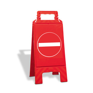 MORION klapbord "VERBODEN TOEGANG" - rood - 600 x 275 x 270 mm