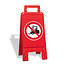 MORION Panneau pliable "CHARIOTS INTERDITS" - rouge - 600 x 275 x 270 mm
