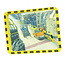 EUCRYL G 1 miroir industriel 400 x 600 mm - jaune/noir