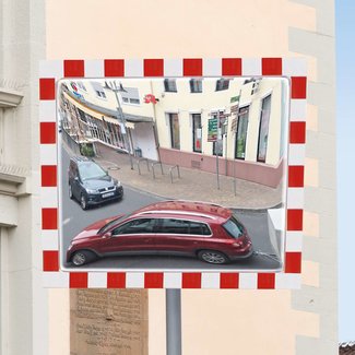 DURABEL PRO miroir de sécurité entièrement en acier inoxydable – 400 x 600 mm