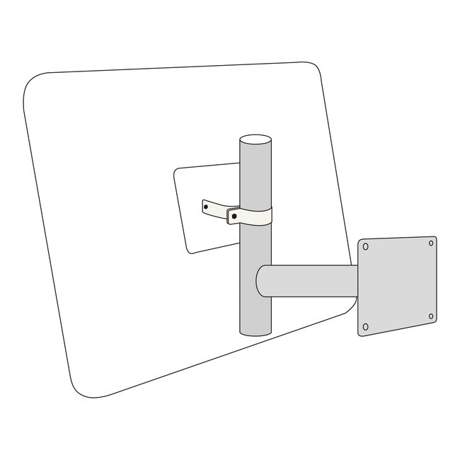 Support mural universel pour miroirs