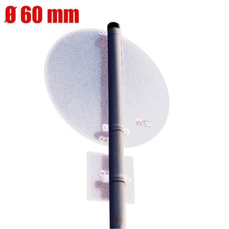 MORION Poteau tubulaire Ø 60 mm - 3500 mm - galvanisé à chaud