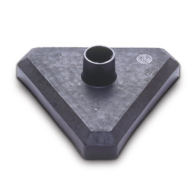 set lichte kettingpalen met betonvoet - geel/zwart