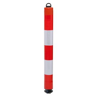 LeitPin - 1000 mm - Ø 100 mm - met kettingoog - rood/wit