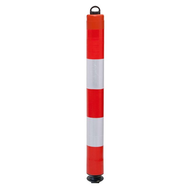 LeitPin - 1000 mm - Ø 100 mm - met kettingoog - rood/wit