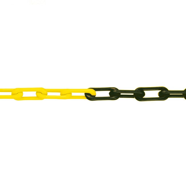 MNK zware nylon ketting - Ø 6 mm - 50 m - geel/zwart