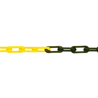 Chaîne en nylon robuste MNK - Ø 6 mm - 25 m - jaune/noir