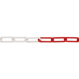 M-POLY chaîne polyéthylène - Ø 6 mm - 10 m - rouge/blanc