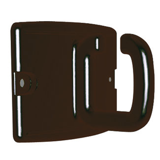 Crochet mural pour chaînes – plastique – noir