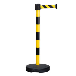 MORION Potelet d'avertissement à sangle BASIC - jaune/noir