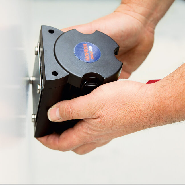 MORION Magnetische afzetlintcassette - geel/zwart signalisatie - 4 m